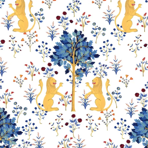 Medieval Tapestry Pure White - Coordonné