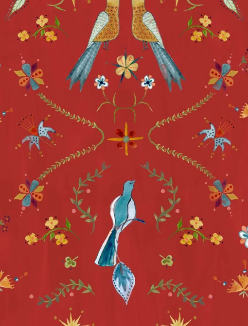 Metaphoric birds Red - Coordonné