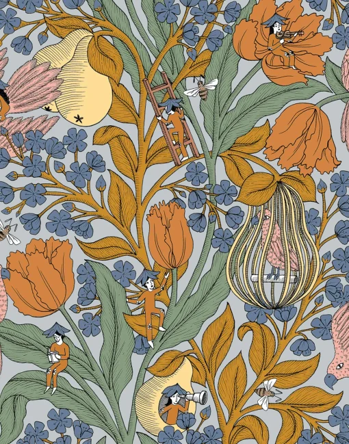 Neo-belle-epoque Blue - Coordonné